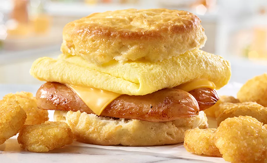 Hardees Smoked Sausage Biscuits