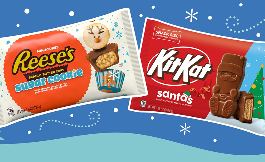 holiday reese's and kitkat