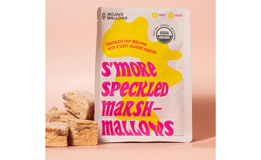 Mojave Mallows Organic S'more Speckled Marshmallows. 