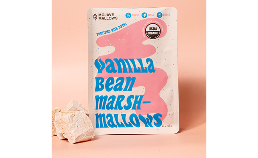 Mojave Mallows Organic Vanilla Bean Marshmallows. 