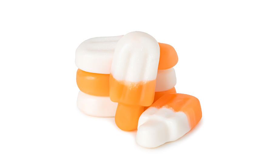 Nassau Clever Candy Gummy Orange and Cream Popsicles