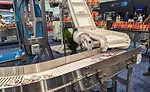 an industrial manufacturing conveyor belt system