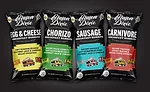 four varieties of breakfast burritos from Mason Dixie Foods
