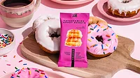 TRUBAR Plant-Based Protein Bar in the "Daydreaming About Donuts" flavor. TRUBAR Plant-Based Protein Bar in the "Daydreaming About Donuts" flavor.