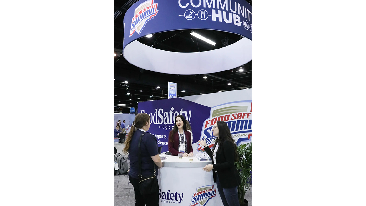 a scene from the Food Safety Summit Expo & Conference.