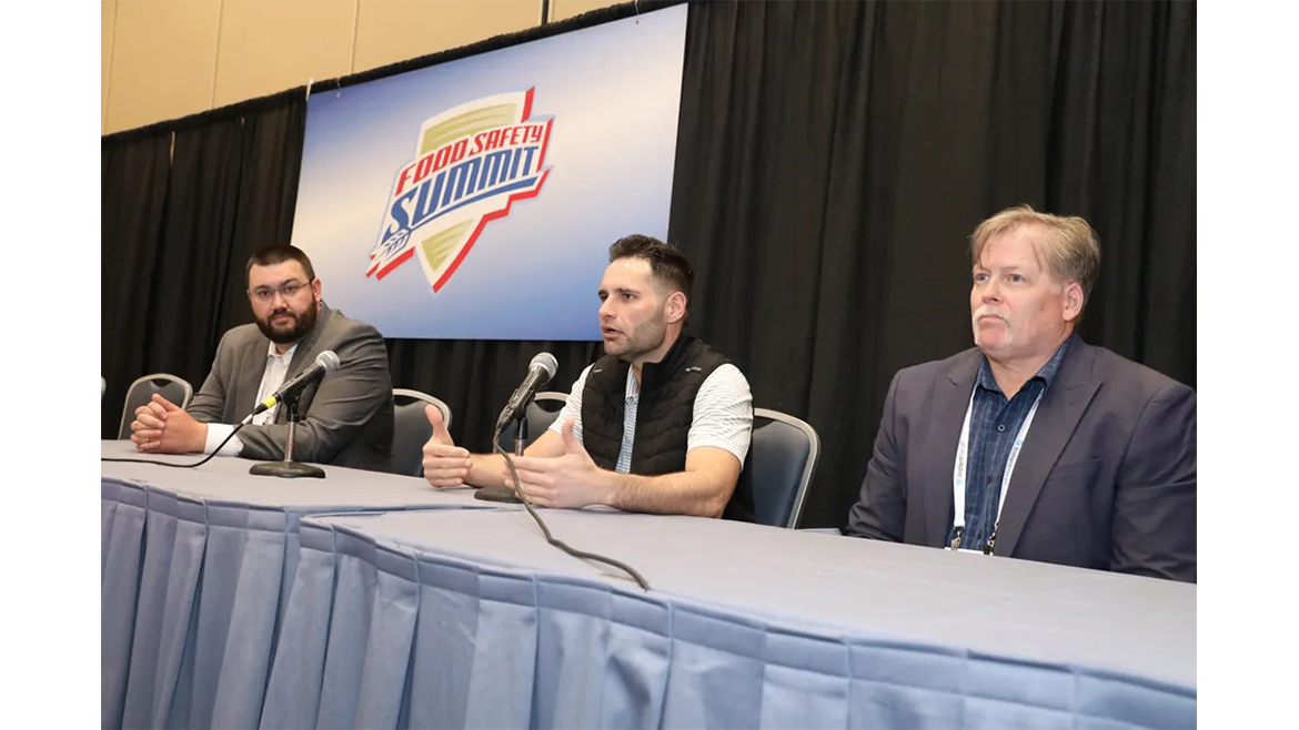 a panel discussion at the Food Safety Summit