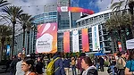 Anaheim Convention Center with Expo West banners