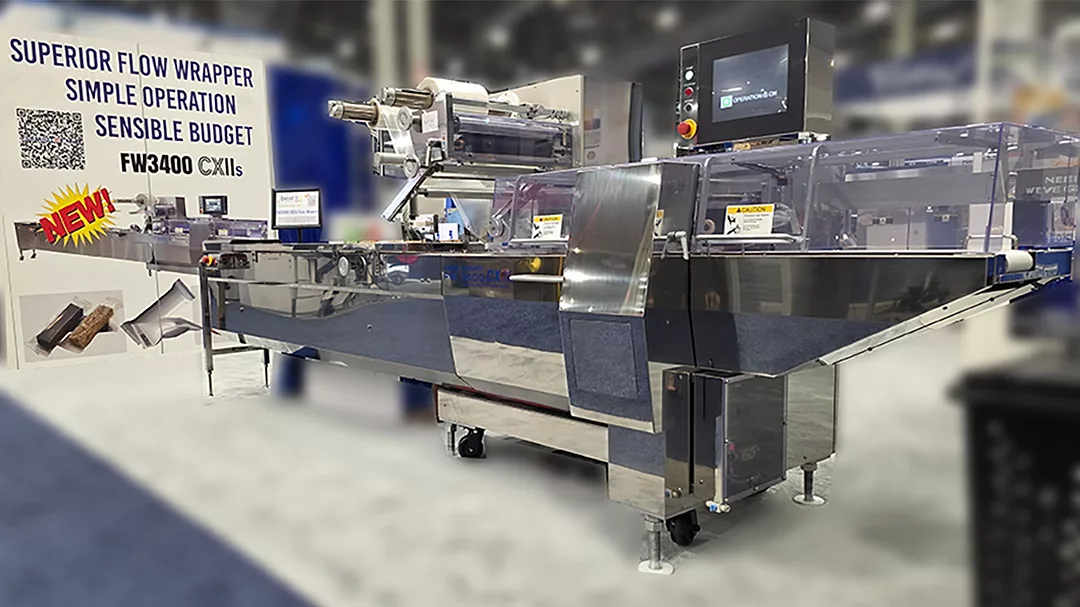 Formost Fuji flow wrapper in tradeshow booth