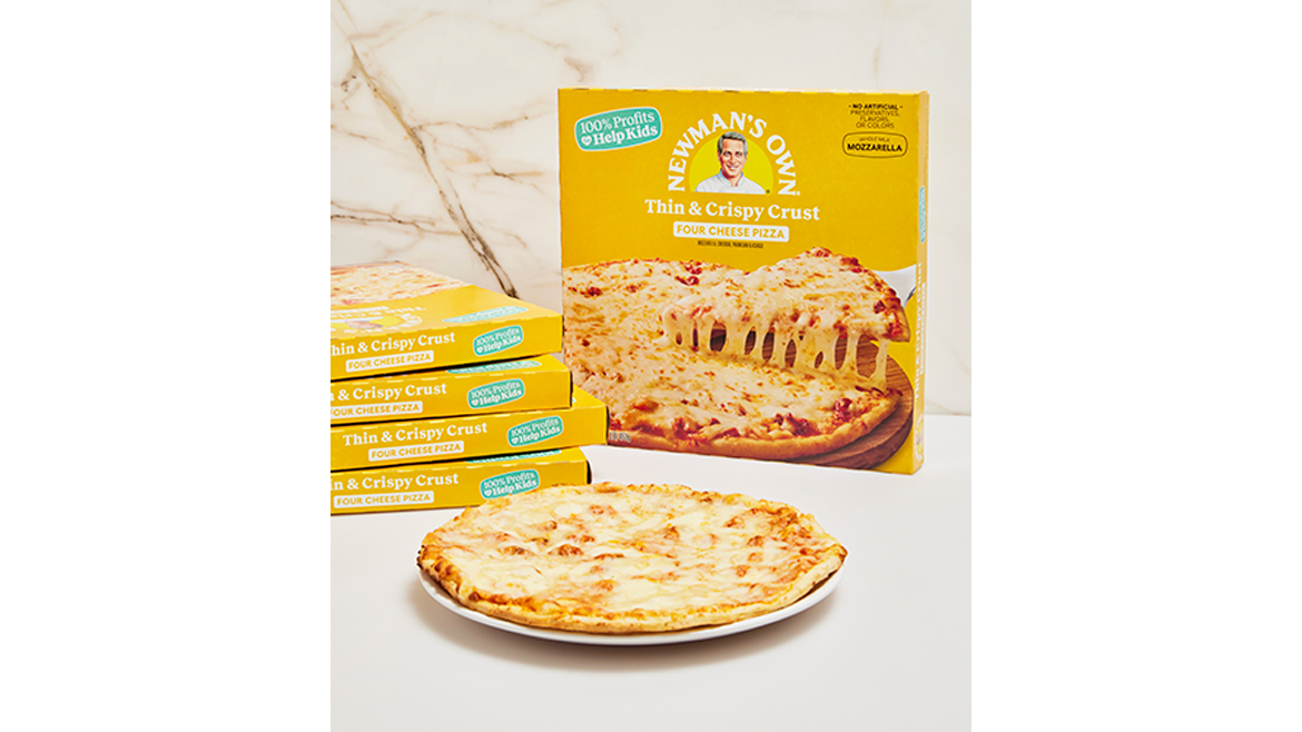 Newman's Own cheese pizza