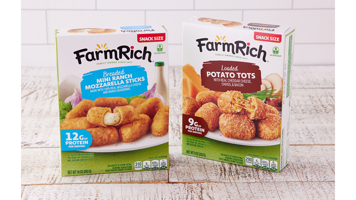 two snack-sized frozen products launched by Farm Rich