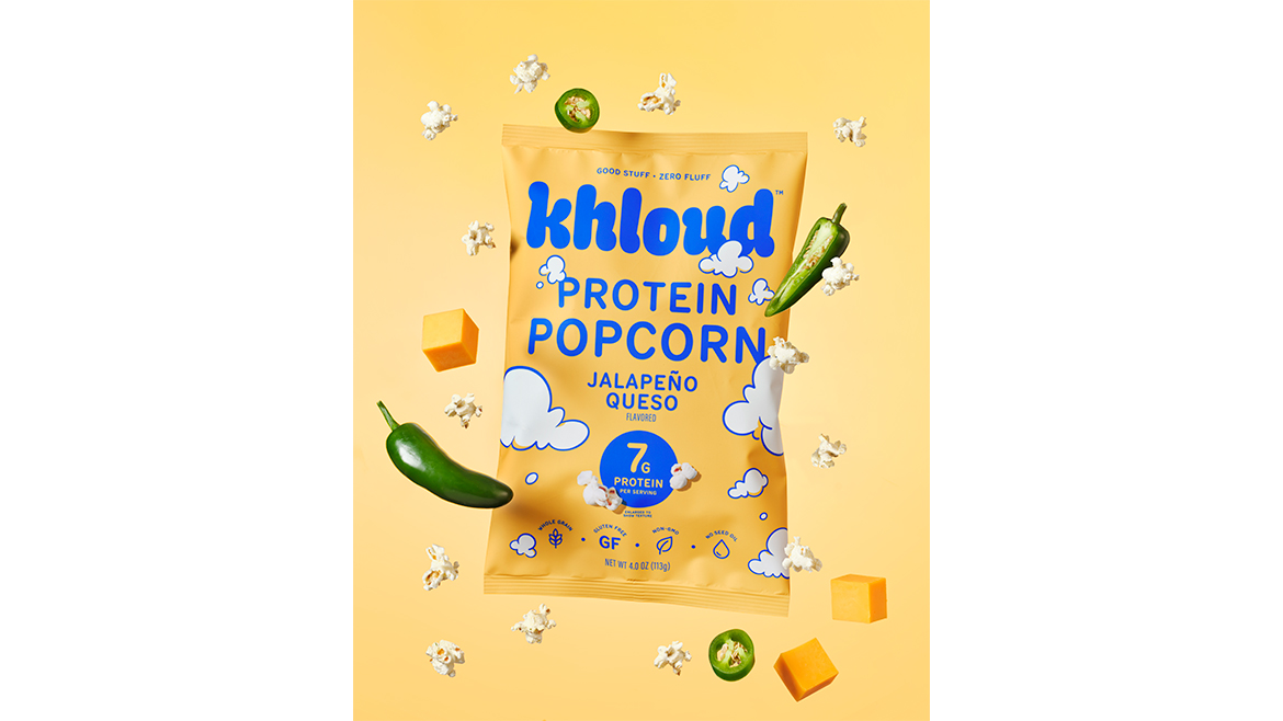bag of Khloud Jalapeño Queso Protein Popcorn