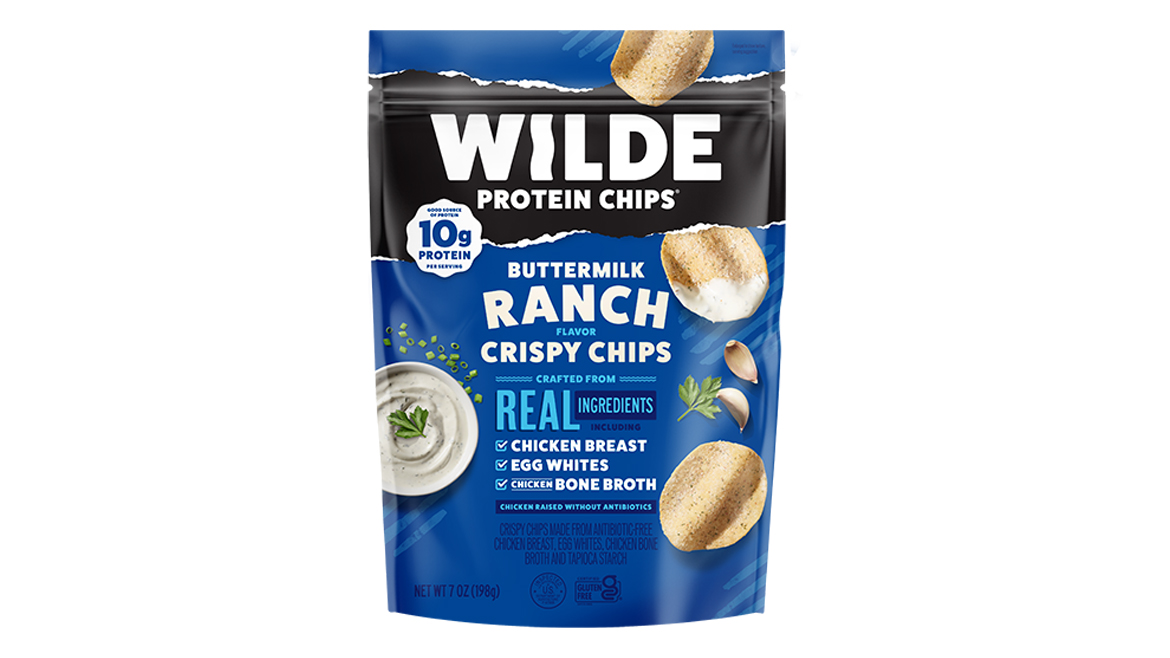 Wilde Brands Buttermilk Ranch Flavor Crispy Protein Chips