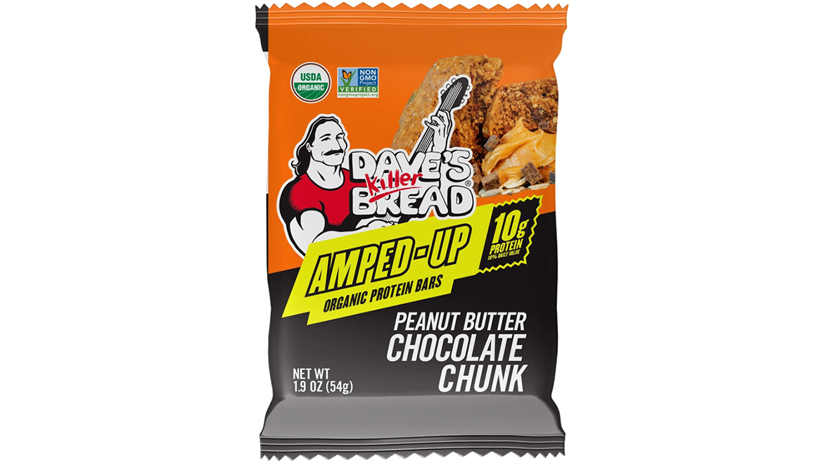 Single-serve package of Dave’s Killer Bread Amped Up bar