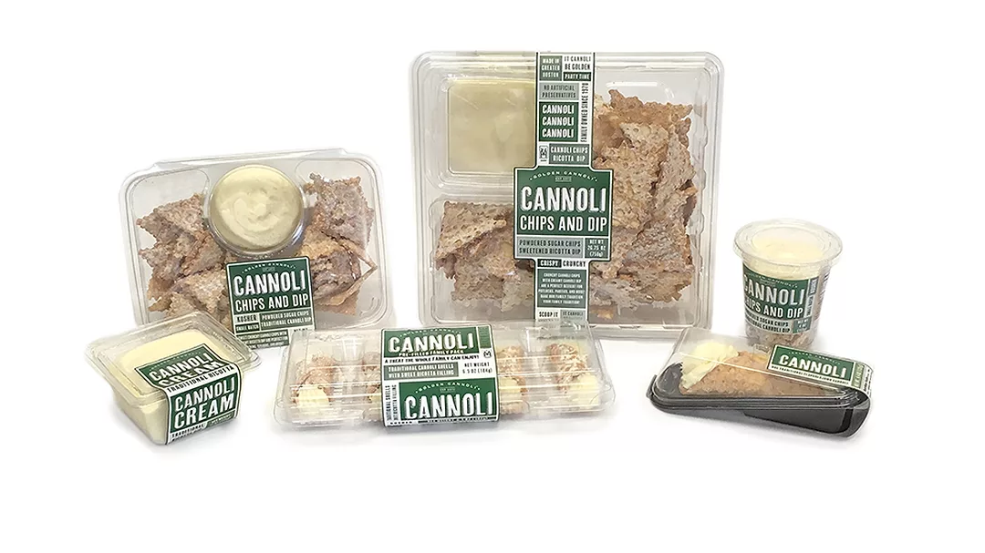 Range of assorted desserts from Golden Cannoli