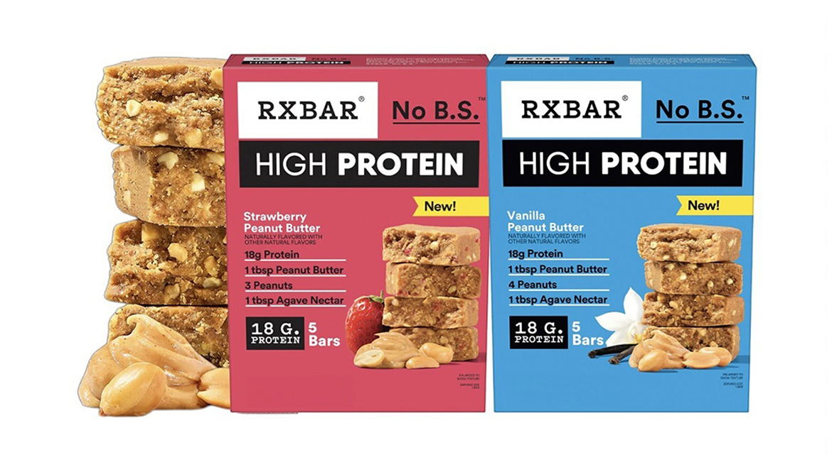 Two cartons of RXBar High Protein bars