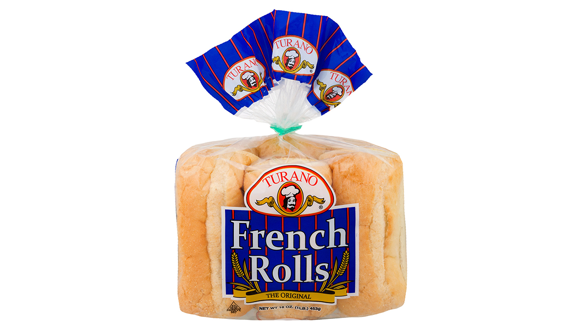 Package of Turano Baking French rolls