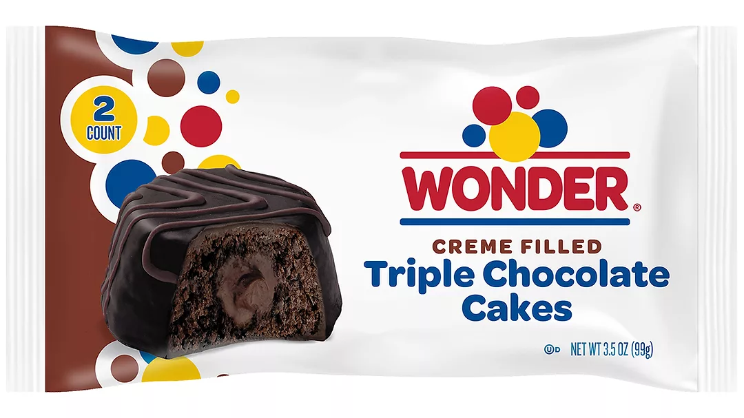 Wonder brand Creme Filled Triple Chocolate Cakes