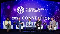 Two women and three men on a panel at ABA Convention 2025.