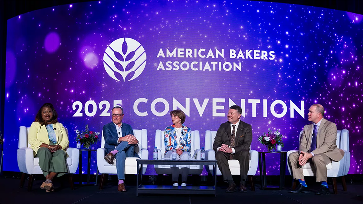 Two women and three men on a panel at ABA Convention 2025.