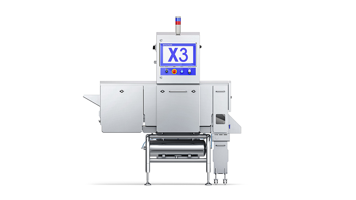The item shown is a Mettler-Toledo X3 Series bulk flow X-ray inspection system
