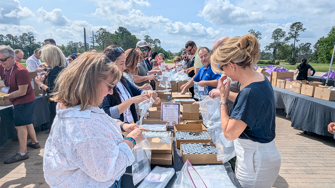 ABA Convention 2025 attendees participate in the Bakers Giving Back service project.