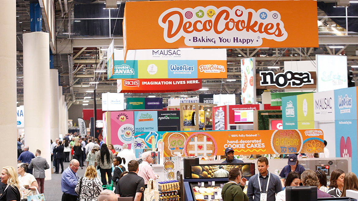 Long shot of IDDBA booths
