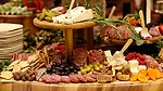 Multi-tiered charcuterie display