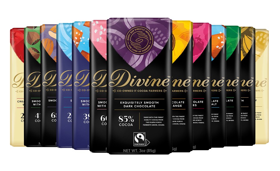 Divine Chocolate new packaging