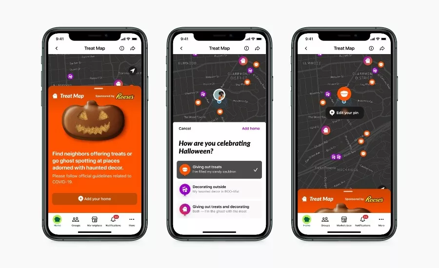 Nextdoor Treat map 2021 Halloween 