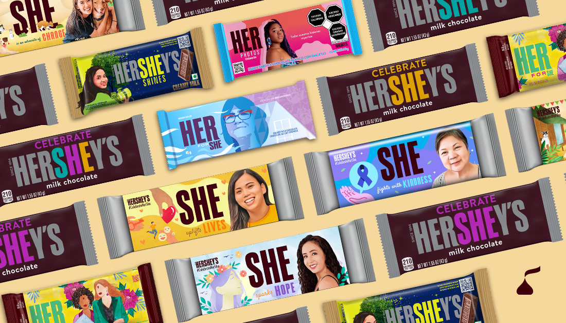 Hershey She Campaign packaging