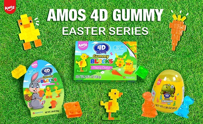 Amos Sweets launches 4D Gummy products for Easter | Snack Food