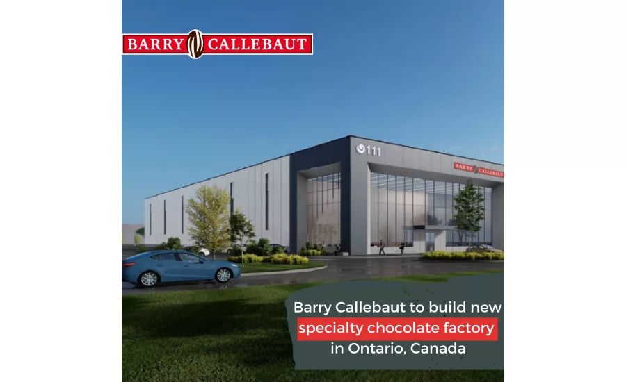 Barry Callebaut invests $104M in new specialty chocolate factory in Ontario, Canada