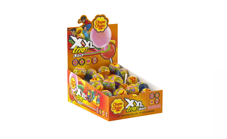 Chupa Chups debuts XXL Trio Lollipop