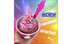 Menchie's releases HI-CHEW Rainbow Sherbet flavor