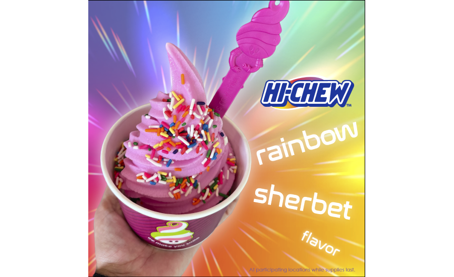 Menchie's releases HI-CHEW Rainbow Sherbet flavor | Snack Food