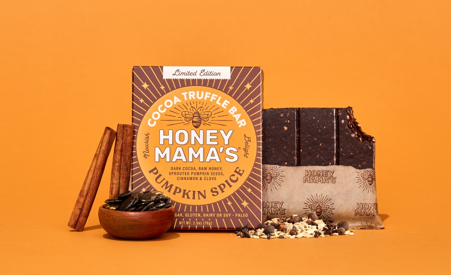 Honey Mama's rereleases Pumpkin Spice truffle bars