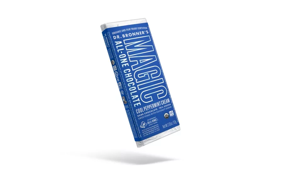 Dr. Bronners releases Peppermint Cream Magic All-One Chocolate