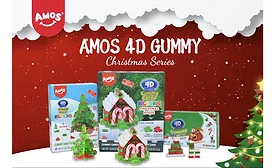 Amos Sweets debuts 4D Gummy Christmas series