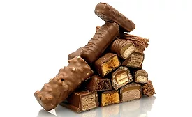chocolate bars stock