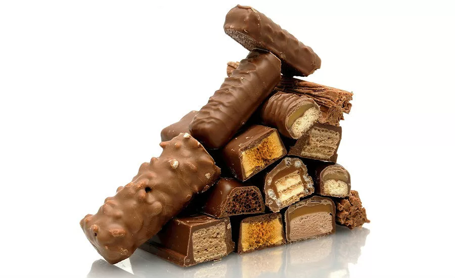 chocolate bars stock