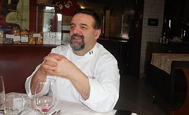Chocolate maker Silvio Bessone expounds on his philosophy of biodynamic agriculture at his restaurant, museum and production facility in Vicoforte, Italy.