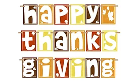 Happy Thanksgiving stock