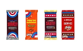 Hershey military appreciation bars