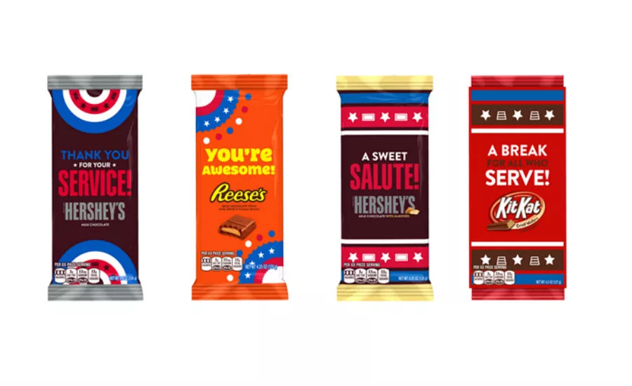 Hershey military appreciation bars