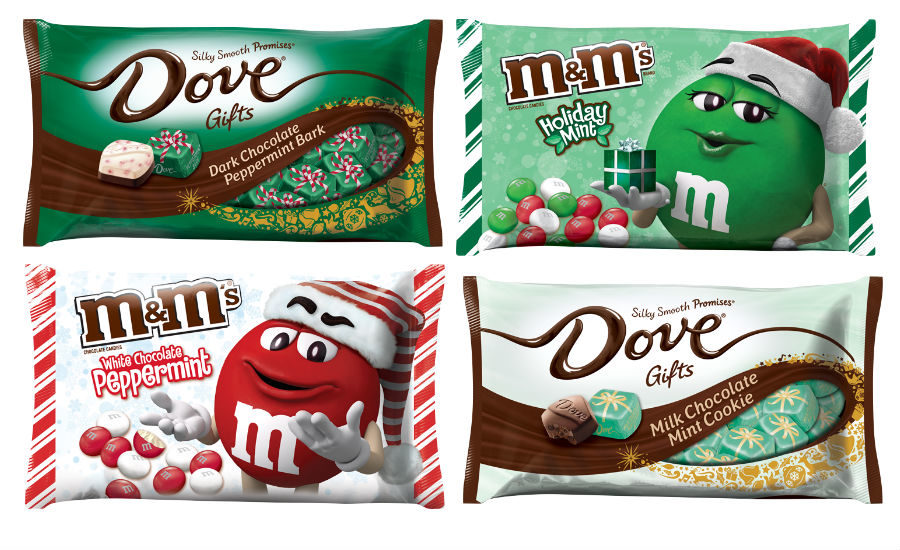 M&M's Milk Chocolate Candies Red & Green Holiday