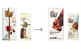 Theo Chocolate new packaging