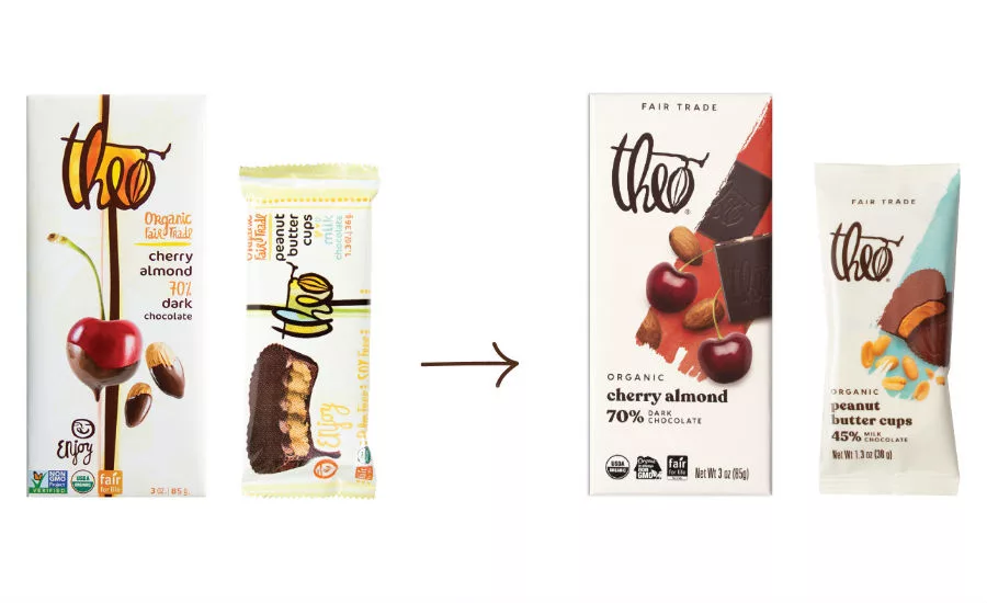 Theo Chocolate new packaging