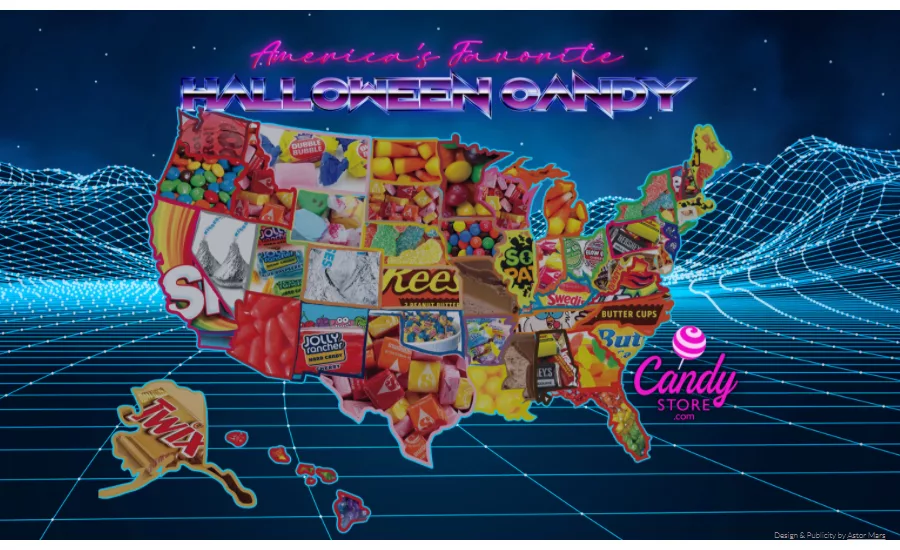 Halloween candy map 2020