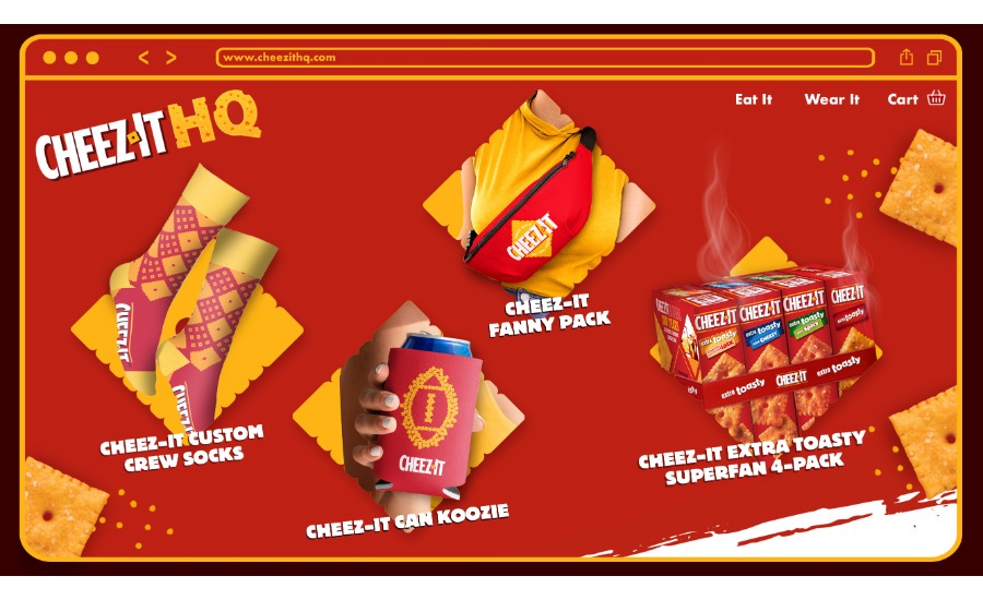 Cheez-It Opens Online Shop with Exclusive Merch and Extra Toasty