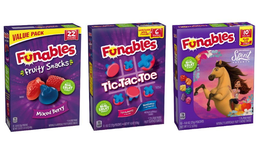 Funables fruit snacks